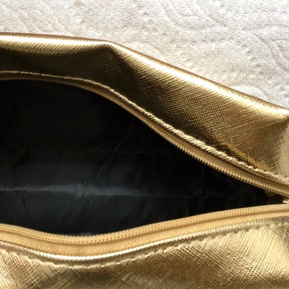 Sephora Gold Tone Cosmetic Bag - Picture 2 of 2